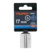 13681 - Dado de 17 mm, 6 puntas, cuadro 3/8', Truper