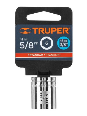 13611 - Dado de 5/8', 6 puntas, cuadro 3/8', Truper