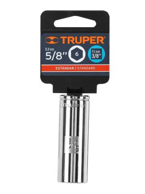 13716 - Dado largo de 5/8', 6 puntas, cuadro 3/8', Truper