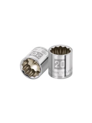 13640 - Dado de 20 mm, 12 puntas, cuadro 3/8', Truper