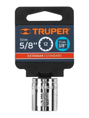 D-3820E1.jpg 13586 - Dado de 5/8', 12 puntas, cuadro 3/8', Truper