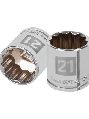 D-3821-M.jpg 13641 - Dado de 21 mm, 12 puntas, cuadro 3/8', Truper