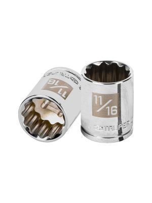 13587 - Dado de 11/16', 12 puntas, cuadro 3/8', Truper