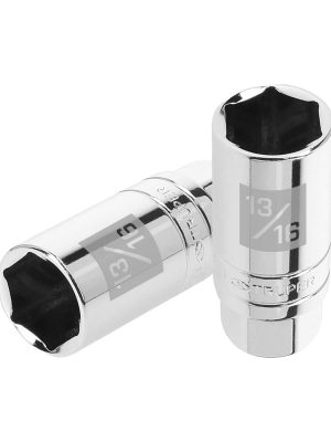 13657 - Dado para bujías de 13/16', 6 puntas, cuadro 3/8', Truper