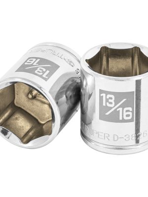 13614 - Dado de 13/16', 6 puntas, cuadro 3/8', Truper