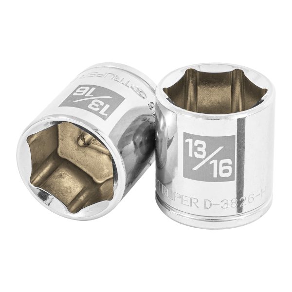 13614 - Dado de 13/16', 6 puntas, cuadro 3/8', Truper