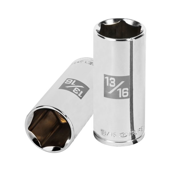 13719 - Dado largo de 13/16', 6 puntas, cuadro 3/8', Truper