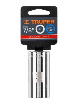 D-3828-HLE1.jpg 13720 - Dado largo de 7/8', 6 puntas, cuadro 3/8', Truper