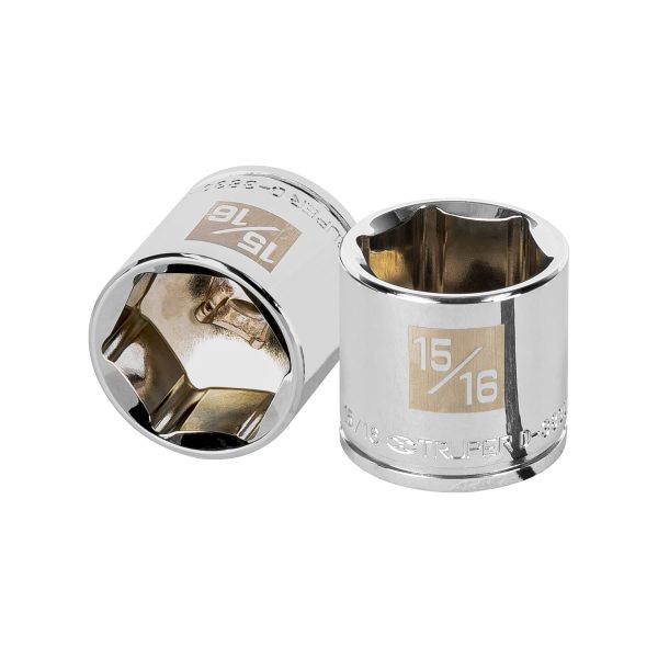 13616 - Dado de 15/16', 6 puntas, cuadro 3/8', Truper