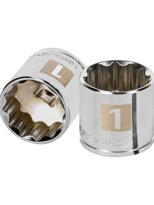 13592 - Dado de 1', 12 puntas, cuadro 3/8', Truper