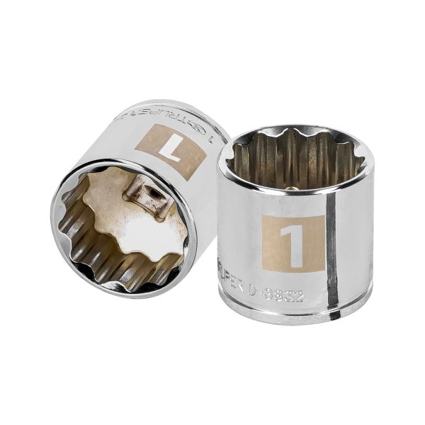 13592 - Dado de 1', 12 puntas, cuadro 3/8', Truper