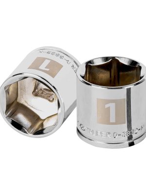 13617 - Dado de 1', 6 puntas, cuadro 3/8', Truper