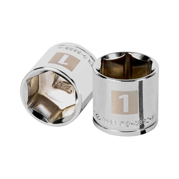 13617 - Dado de 1', 6 puntas, cuadro 3/8', Truper