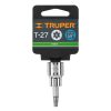 13572 - Dado punta torx T-27, cuadro 3/8', Truper
