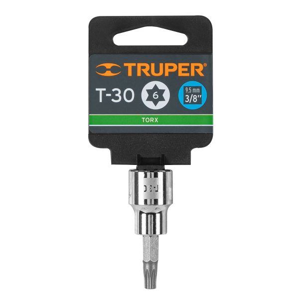 13573 - Dado punta torx T-30, cuadro 3/8', Truper
