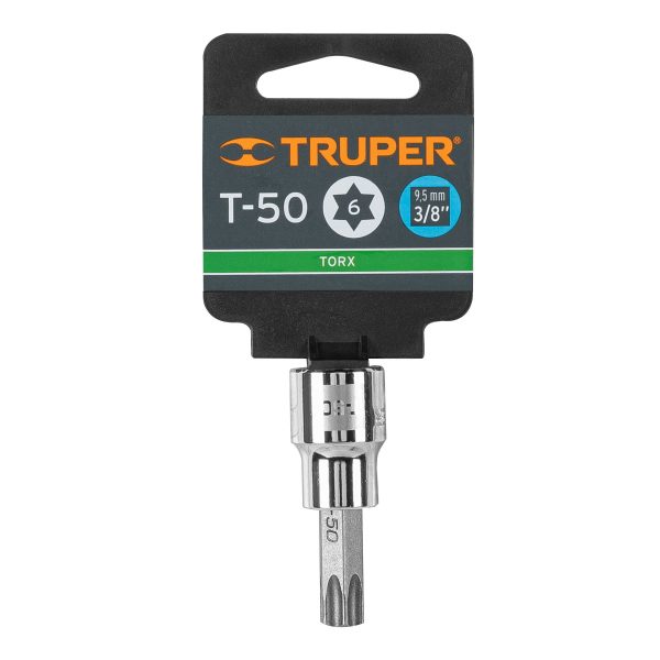13576 - Dado punta torx T-50, cuadro 3/8', Truper
