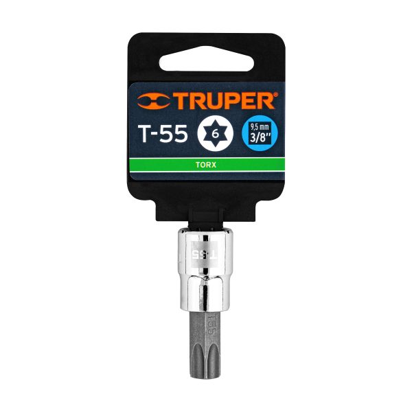 13577 - Dado punta torx T-55, cuadro 3/8', Truper