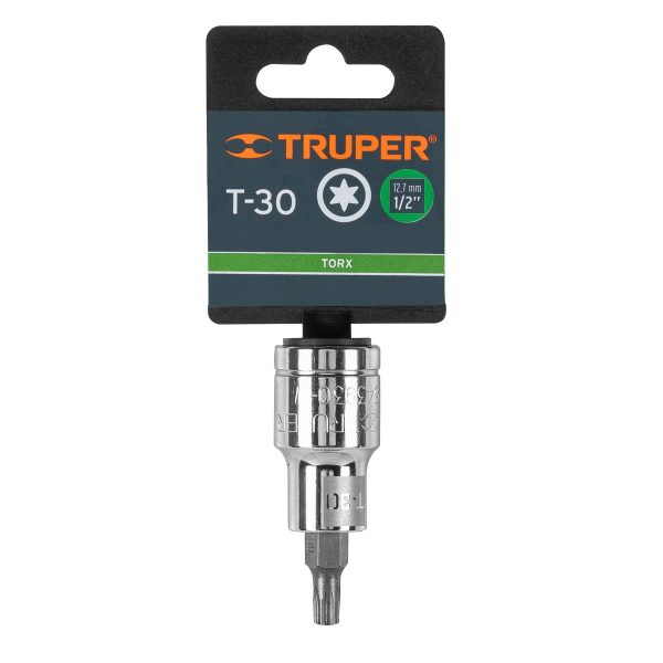 13436 - Dado punta torx T-30, cuadro 1/2', Truper