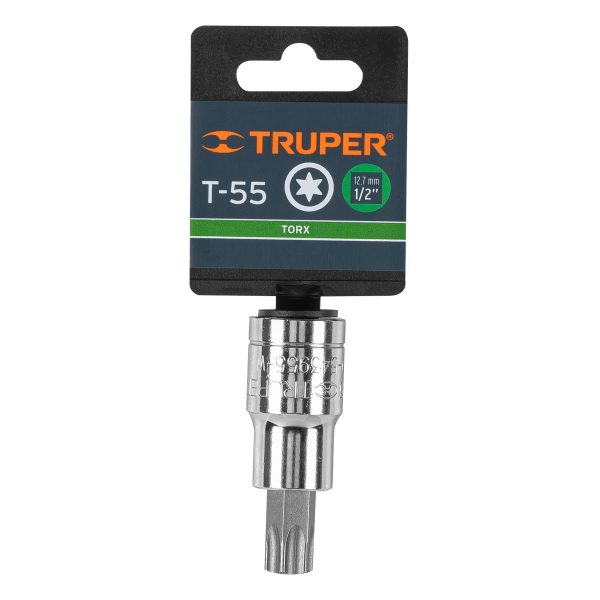 13440 - Dado punta torx T-55, cuadro 1/2', Truper