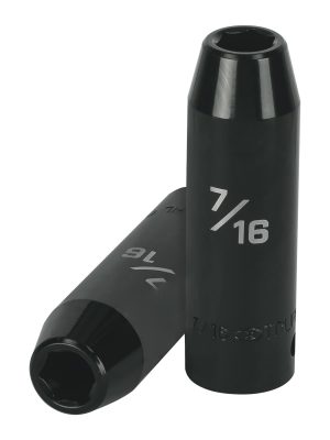 13387 - Dado largo impacto de 7/16', 6 puntas, cuadro 1/2', Truper