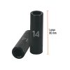 12426 - Dado largo cuadro 1/2' de impacto 6 puntas de 14 mm, Truper