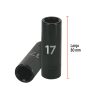 12429 - Dado largo cuadro 1/2' de impacto 6 puntas de 17 mm, Truper