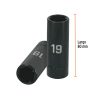 12431 - Dado largo cuadro 1/2' de impacto 6 puntas de 19 mm, Truper