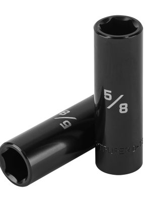 13390 - Dado largo impacto de 5/8', 6 puntas, cuadro 1/2', Truper