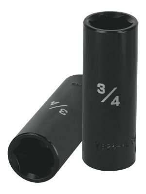 13392 - Dado largo impacto de 3/4', 6 puntas, cuadro 1/2', Truper