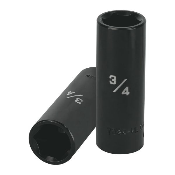 13392 - Dado largo impacto de 3/4', 6 puntas, cuadro 1/2', Truper