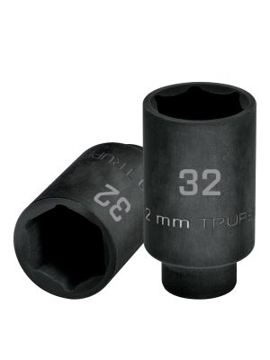 103192 - Dado largo impacto de 32 mm, 6 puntas, cuadro 1/2', Truper