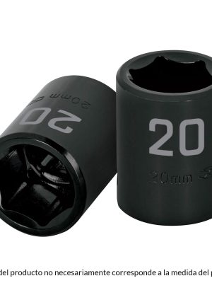 D-7410-M.jpg 12410 - Dado cuadro 1/2' de impacto 6 puntas de 10 mm, Truper