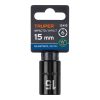 12415 - Dado cuadro 1/2' de impacto 6 puntas de 15 mm, Truper