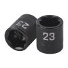 100896 - Dado de impacto de 23 mm, 6 puntas, cuadro 1/2', Truper