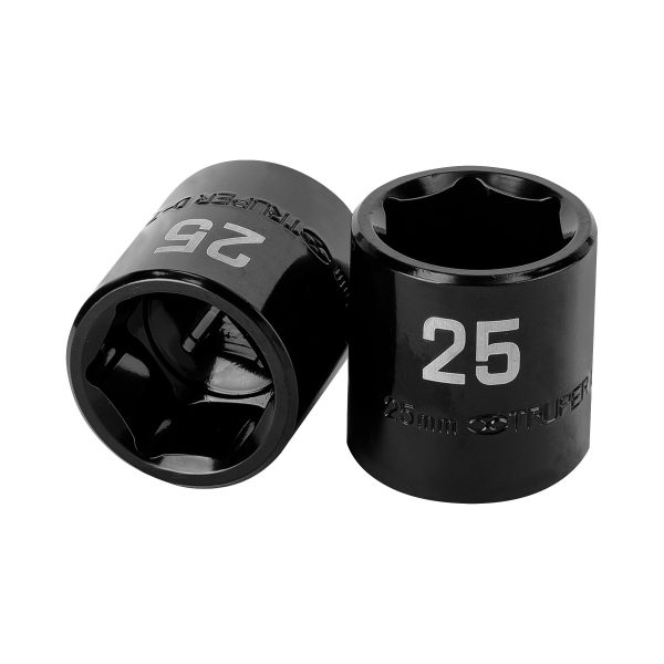 100898 - Dado de impacto de 25 mm, 6 puntas, cuadro 1/2', Truper