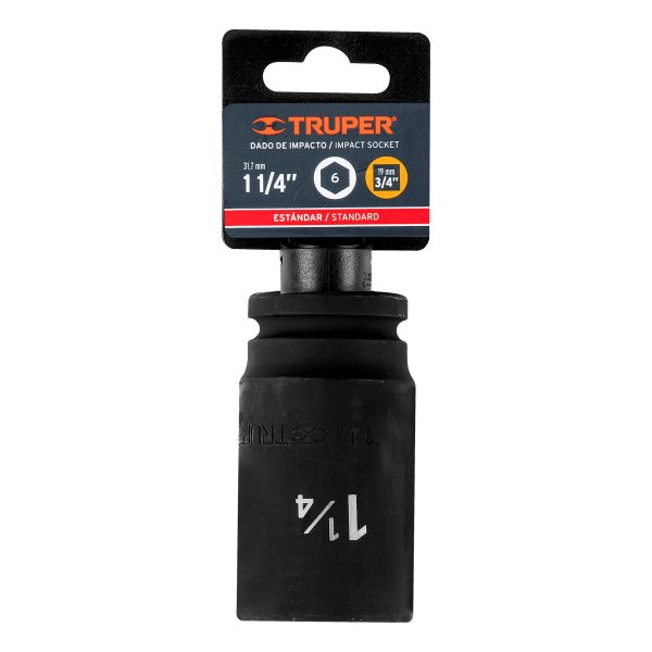 12438 - Dado largo de impacto de 1-1/4', 6 puntas, cuadro 3/4'