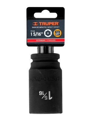 12439 - Dado largo de impacto de 1-5/16', 6 puntas, cuadro 3/4'