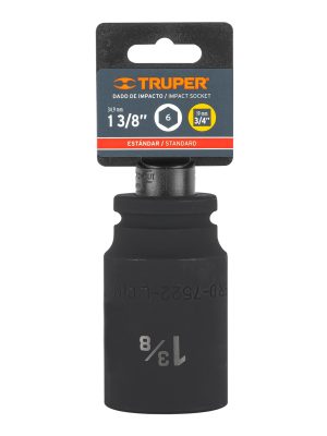 12440 - Dado largo de impacto de 1-3/8', 6 puntas, cuadro 3/4'