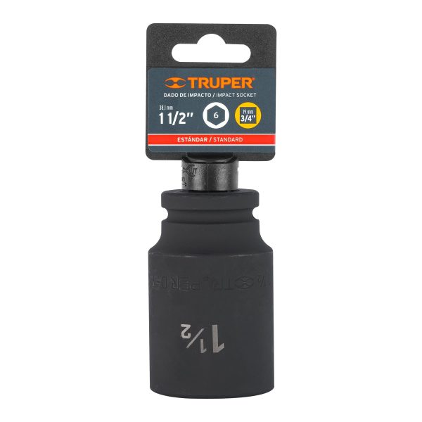 12442 - Dado largo de impacto de 1-1/2', 6 puntas, cuadro 3/4'