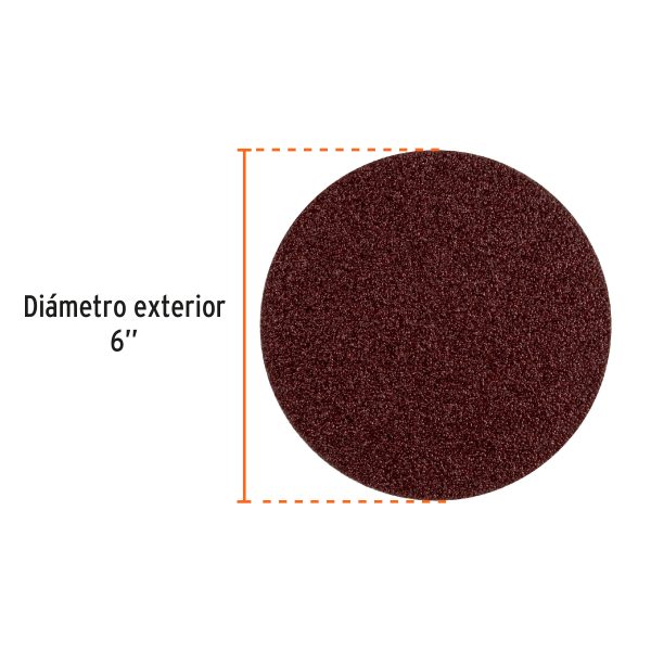 16162 - Paquete c/3 discos de lija 6' grano 40, para PUL-4X6T