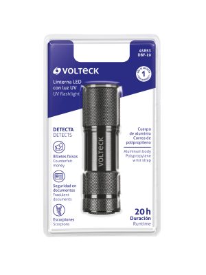45853 - Linterna LED con Luz ultravioleta, VOLTECK