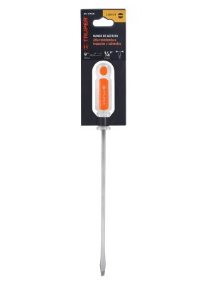 DC-1-4X9E1.jpg 14098 - Desarmador plano 1/4 x 9' barra cuadrada mango acetato