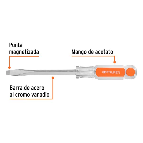 DC-5-16X5FC1.jpg 14101 - Desarmador plano 5/16 x 5' barra cuadrada mango acetato