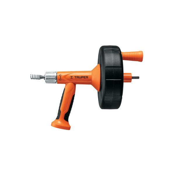 12280 - Destapacaños de 7.6 m para taladro, con mango, Truper