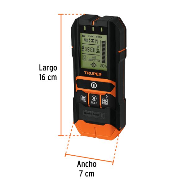 100651 - Detector de materiales detrás de muros, profundidad máx 12cm