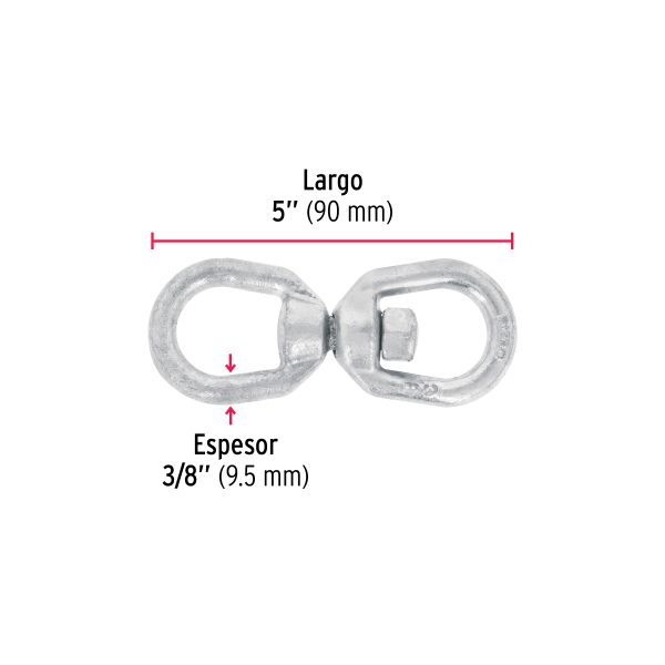 44108 - Destorcedor forjado de 3/8', Fiero