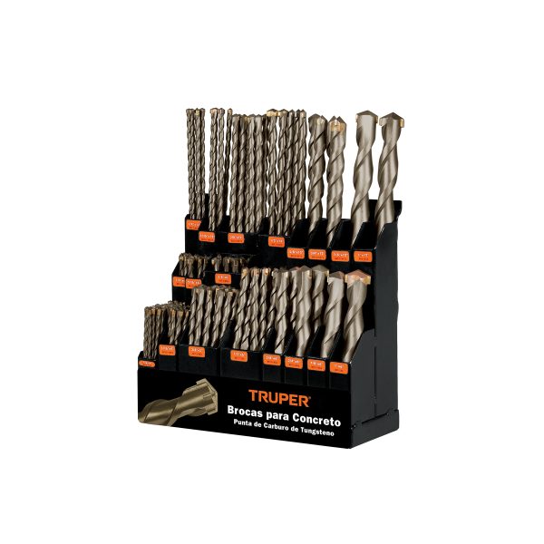 50352 - Exhibidor despachador con brocas para concreto, Truper