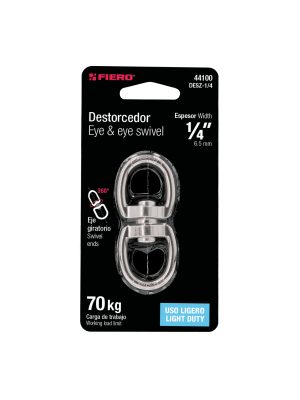 44100 - Destorcedor metálico de 1/4', Fiero