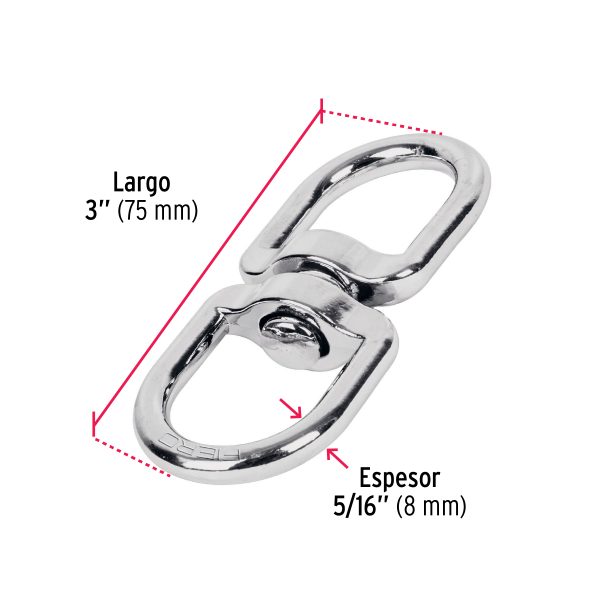 44101 - Destorcedor metálico de 5/16', Fiero
