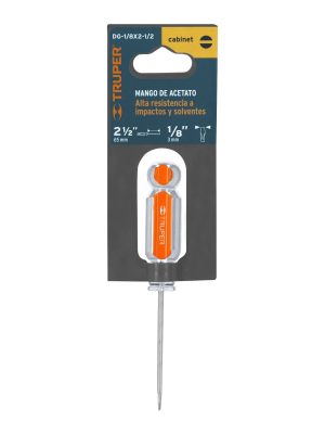 DG-1-8X2-1-2E1.jpg 14011 - Desarmador cabinet 1/8' x 2-1/2' mango de acetato, Truper